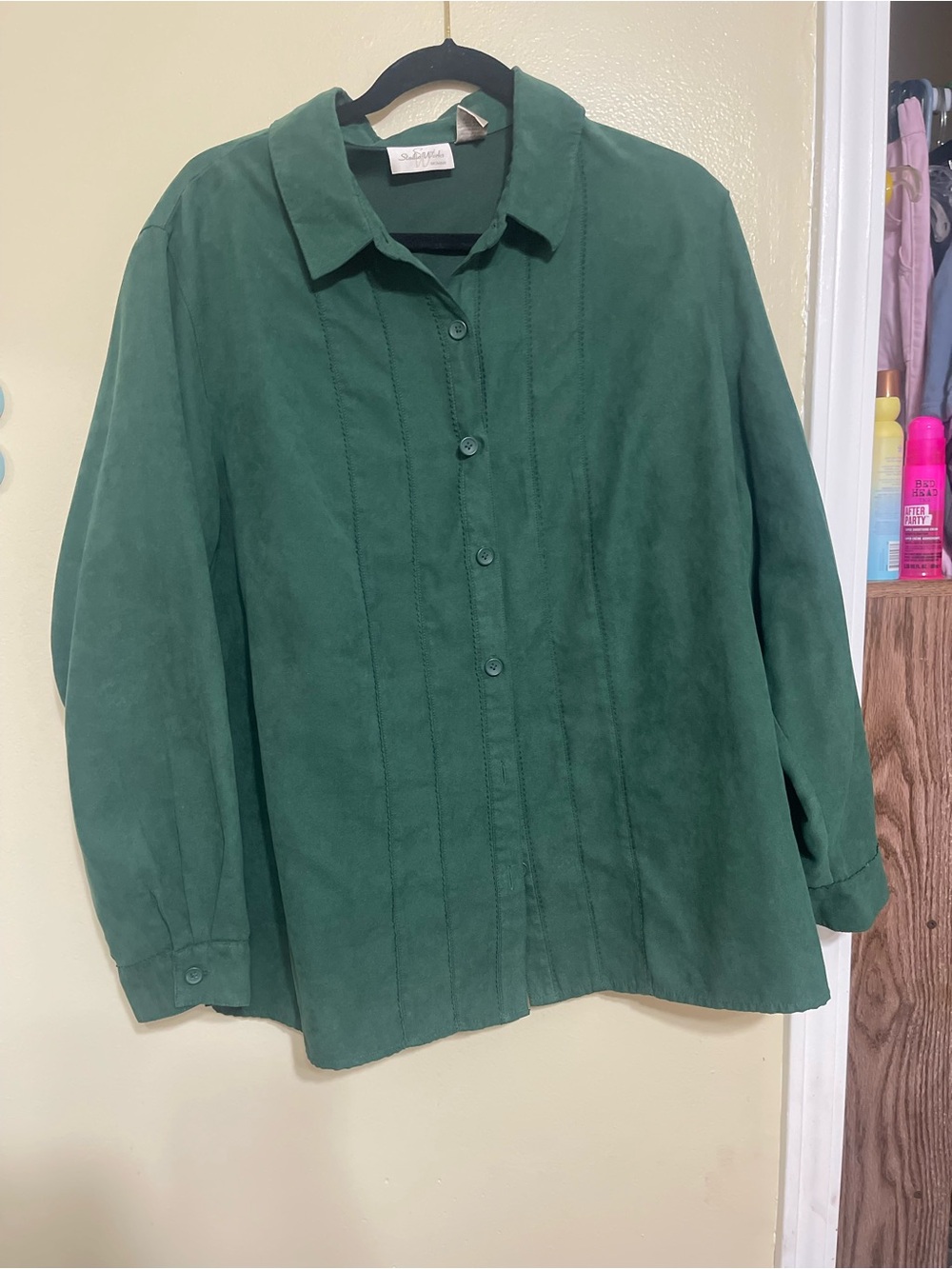 Studio Works Green Button-Down Shirt
